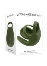 Load image into Gallery viewer, Zero Tolerance Nutty Buddy Rechargeable Silicone Dual Cock Ring - Green