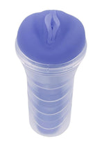 Load image into Gallery viewer, Zero Tolerance Pop On The Glow Pussy Stroker - Glow In The Dark/Purple