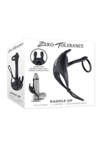 Load image into Gallery viewer, Zero Tolerance Saddle Up Rechargeable Silicone Cock Ring - Black
