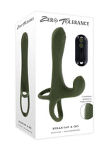 Load image into Gallery viewer, Zero Tolerance Strap Tap and Go Rechargeable Silicone Strapless Strap-On - Green

