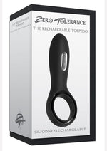 Load image into Gallery viewer, Zero Tolerance The Rechargeable Silicone Torpedo Vibrating Cock Ring - Black
