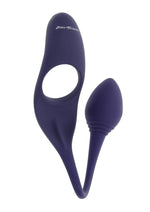 Load image into Gallery viewer, Zero Tolerance Tip to Tail Rechargeable Silicone Cock Ring with Anal Plug - Purple