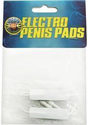 Zeus Electrosex Adhesive Penis-Pads - White - 2 Pack