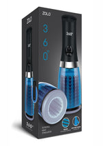 Load image into Gallery viewer, ZOLO 360Â° Rotating Beaded Masturbator - Black/Blue
