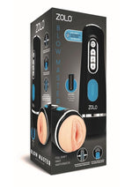 Load image into Gallery viewer, ZOLO Blow Master Rechargeable Silicone Masturbator - Black/Blue
