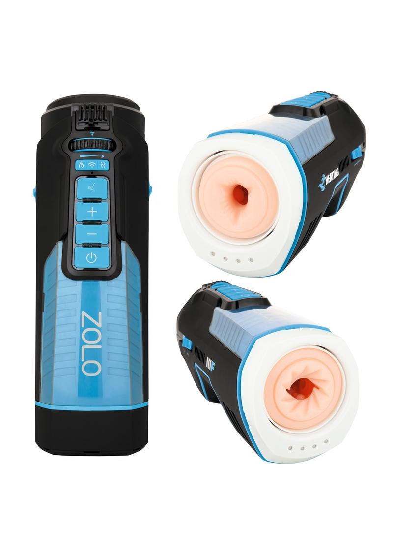 ZOLO Blowbot Full Shaft Male Blowjob Masturbator - Black/Blue