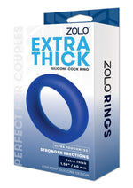 Load image into Gallery viewer, ZOLO Extra Thick Silicone Cock Ring - Blue
