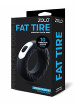 Load image into Gallery viewer, ZOLO Fat Tire Vibrating Silicone Rechargeable Cock Ring