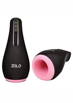 Load image into Gallery viewer, ZOLO Heatstroke Rechargeable Vibrating and Warming Masturbator - Black/Vanilla
