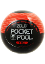 Load image into Gallery viewer, ZOLO Pocket Pool 8 Ball Masturbator Sleeve - Red
