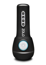 Load image into Gallery viewer, ZOLO Power Stroker Rechargeable Silicone Masturbator - Black
