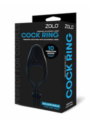 ZOLO Vibrating Adjustable Silicone Rechargeable Lasso Cock Ring