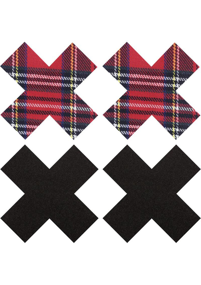 Schoolgirl X - Pasties - Red/Black