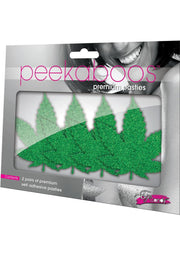 Photo of the Mary Jane Pasties from Peekaboo Pasties (green).