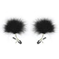 Feathered Nipple Clamps (black).