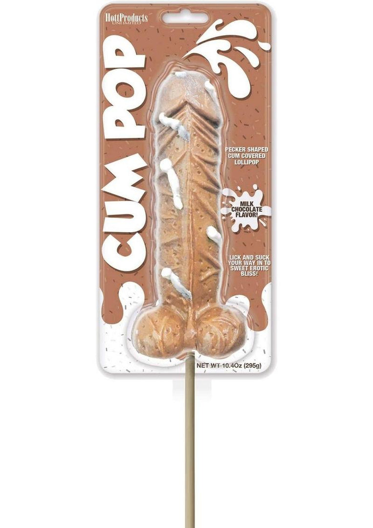 Hott Products Cum Pops Lollipops in Milk Chocolate.