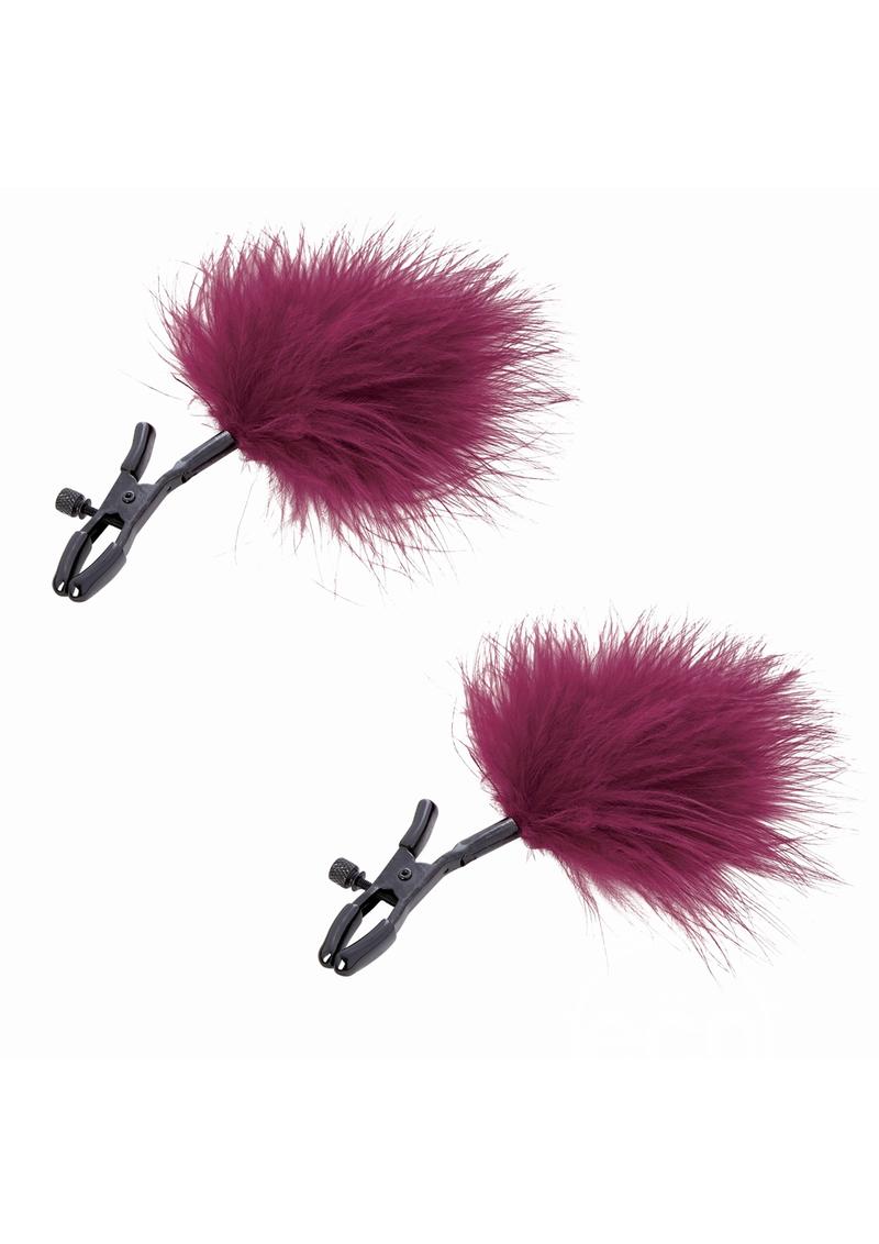 Feather nipple clamps(red).