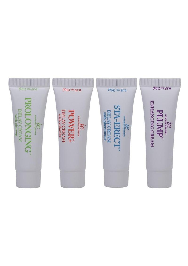 Image shows the 4 tubes of stimulation cream that come with the set.