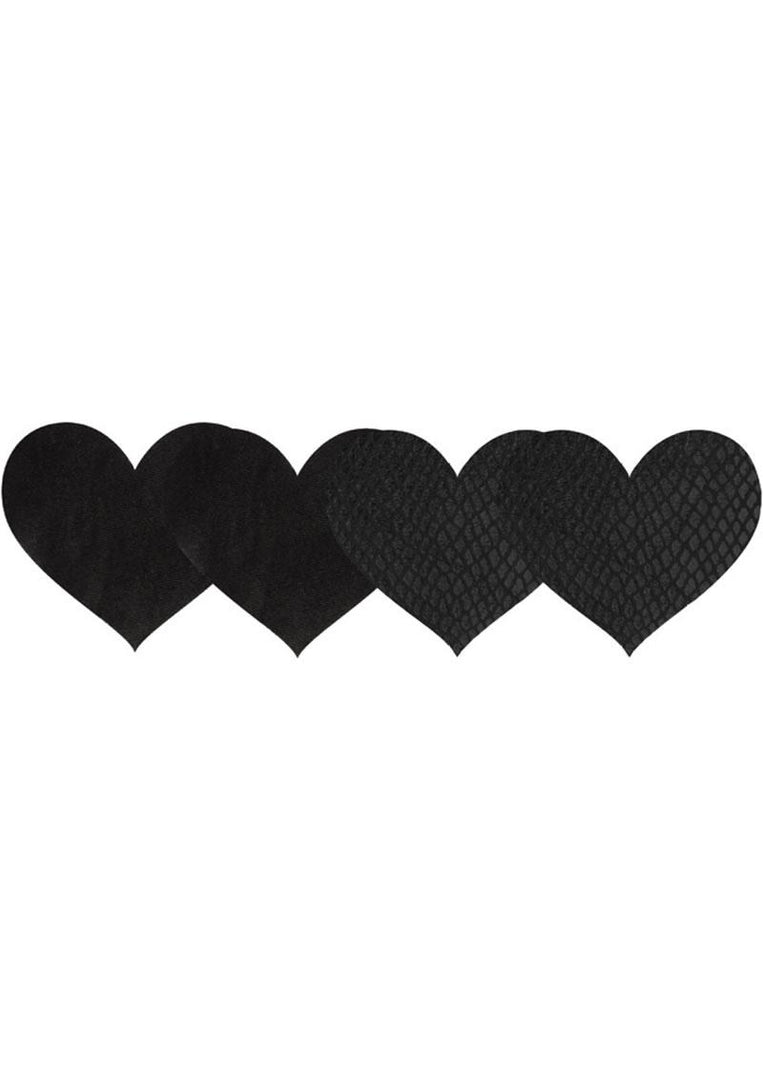 Black heart pasties.