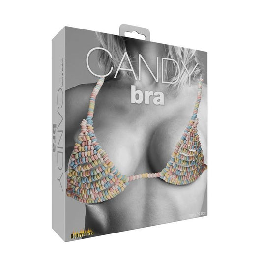 Edible Candy Bra from Hott Products in its box. 