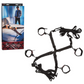 Photo of the Scandal Over the Bed Cross Restraints from CalExotics, next to its box.