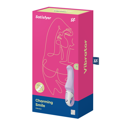Satisfyer Charming Smile G-Spot Vibrator in its box.