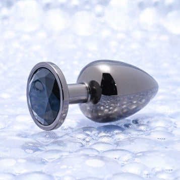 Close-up of one of the Evolved Black Gem Anal Plugs.