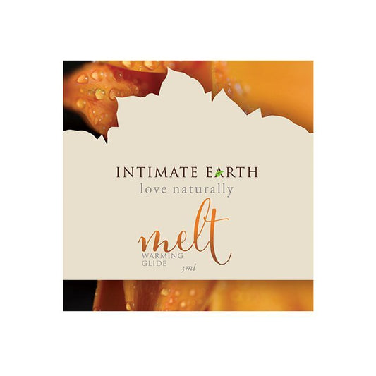 Intimate Earth Melt Warming Glide Lubricant. 3ml Sample Size.