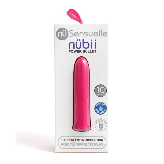 Nu Sensuelle Nubii Bullet in its box (pink).