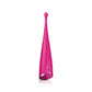 Front view of the Inya Le Pointe from NS Novelties (pink), shows its power button at the bottom and uniquely shaped tip for maximum stimulation.