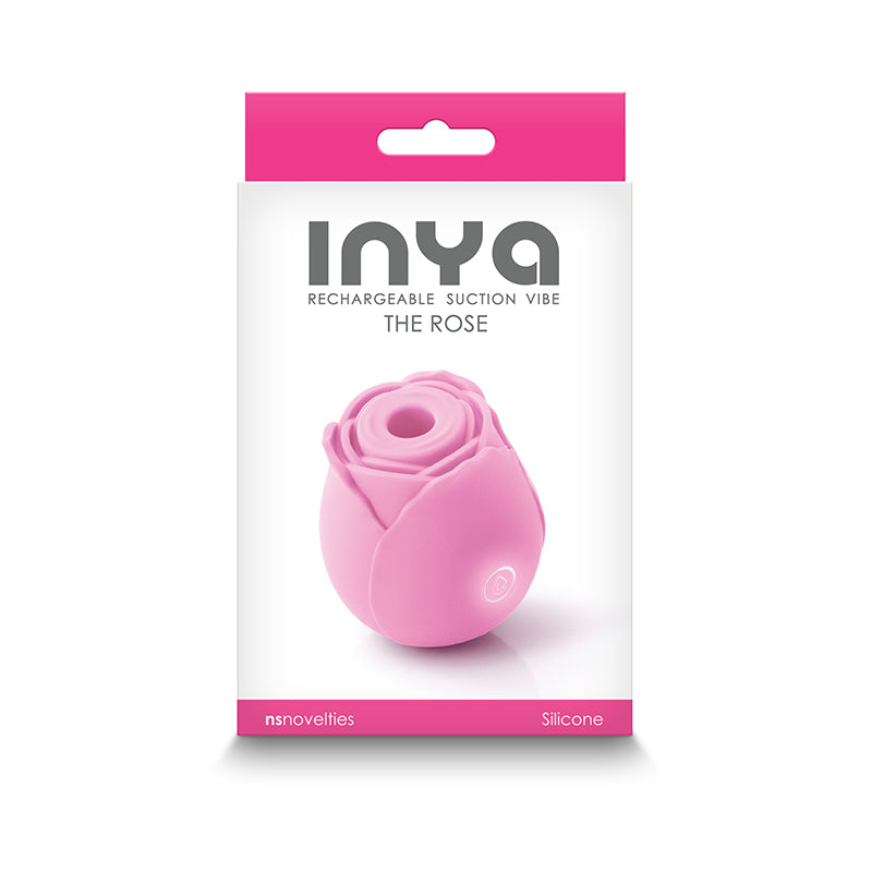 Photo of the front of the box for Inya The Rose from NS Novelties (pink).