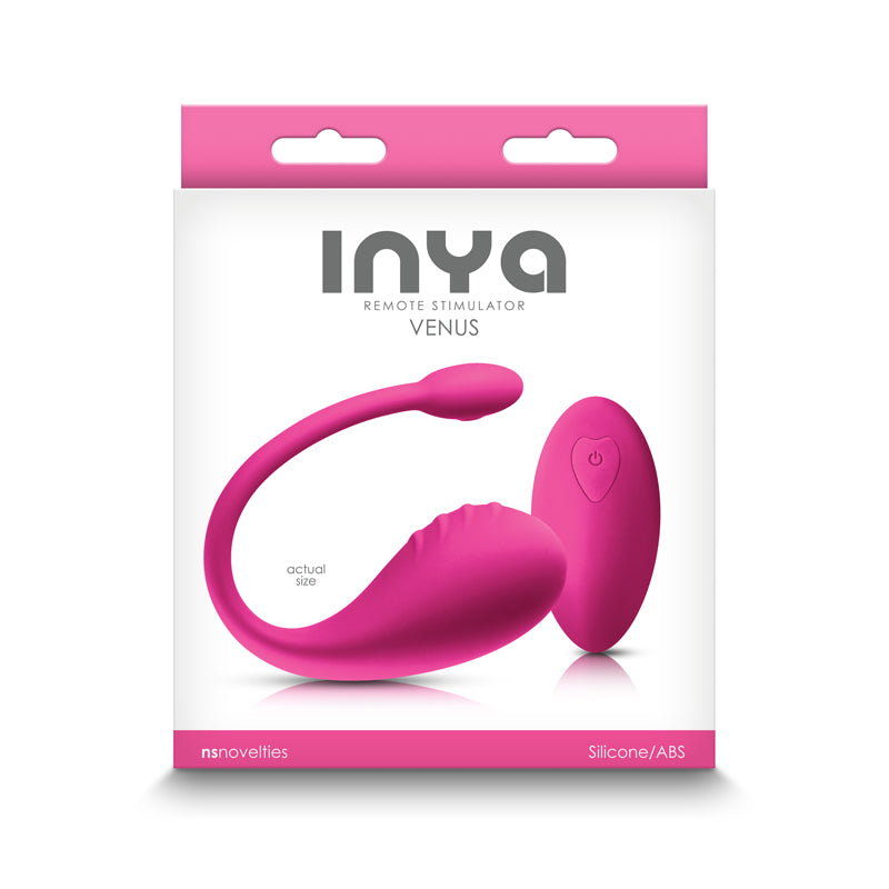 Photo of the front of the box for Inya Venus from NS Novelties (pink).
