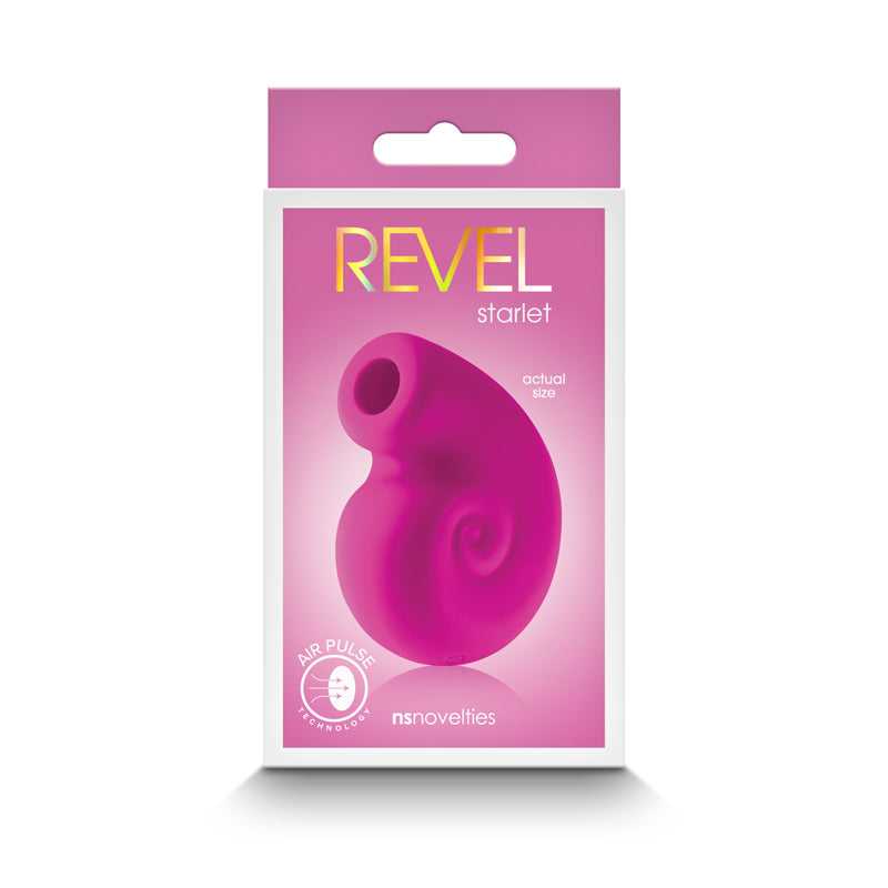 Photo of the front of the box for the Revel Starlet from NS Novelties (pink).