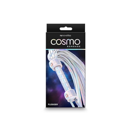 Photo of the front of the box for the Cosmo Bondage Flogger from NS Novelties.