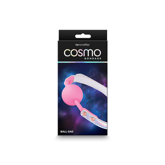 Photo of the front of the box for the Cosmo Bondage Ball Gag from NS Novelties.