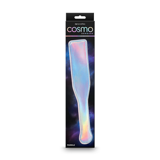 Photo of the front of the box for the Cosmos Bondage Paddle from NS Novelties.