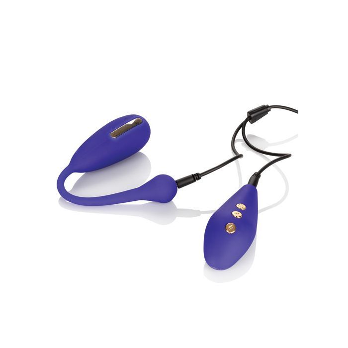 Photo of the Impulse Intimate E-Stimulator Kegel Ball w/ Remote Control and their charging cords.