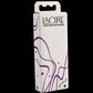LaCire by Sportsheets Drip Pillar Candles in their box (purple).