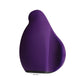 Side view of the finger vibe showing its unique finger hold grip and clitoral nub for max pleasure (purple).
