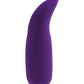 Side view of the dual stim showing its unique shape and narrow tip for pin point stimulation (purple).