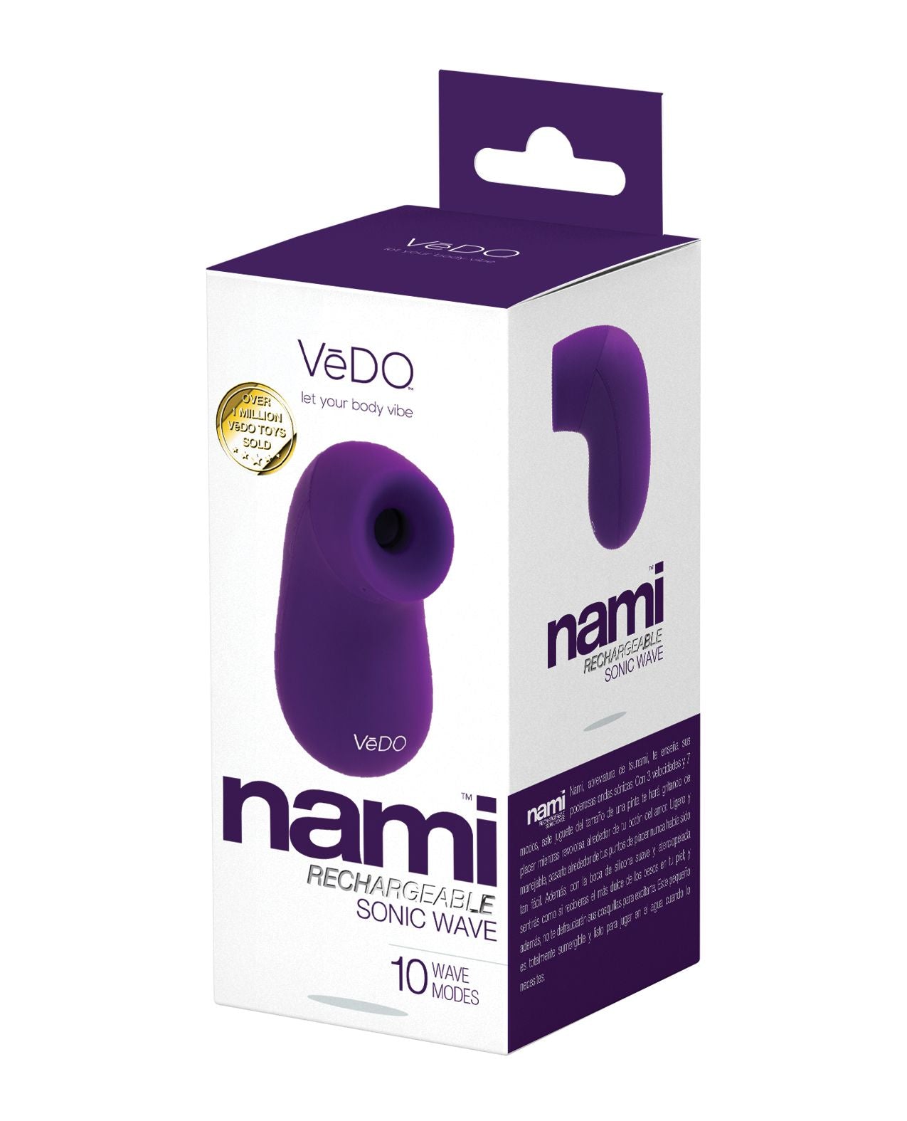 VeDO Nami Sonic Wave Vibe in its box (purple).