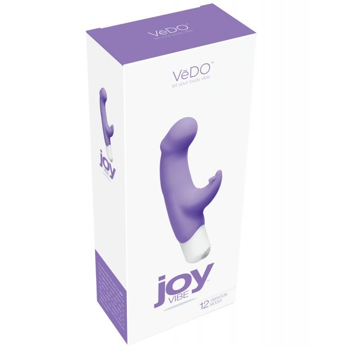 VeDO Joy Silicone Battery Operated Vibe in its box (orchid).