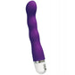 Side angle view of the battery powered vibe showing the same curves as the rechargeable version (purple).