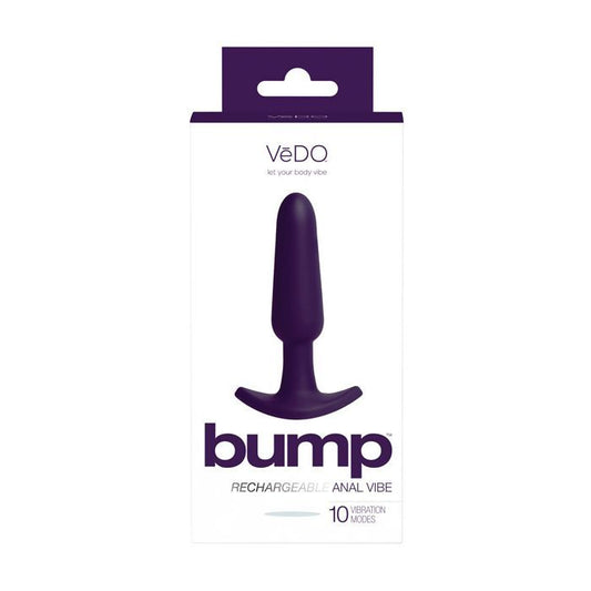VeDO Bump Rechargeable Vibrating Anal Plug (purple).