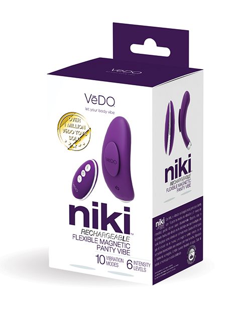 VeDO Niki Panty Vibe in its box (purple).