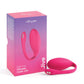 Photo of the front of the box for the Jive from We-Vibe (pink) with the toy beside it.