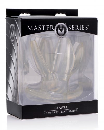Master Series Clawed Expanding Clear Dilator in package.