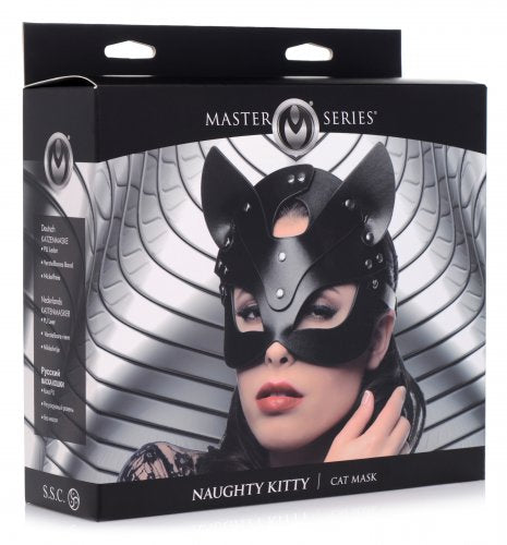 Master Series Naughty Kitty Mask (black) in package.
