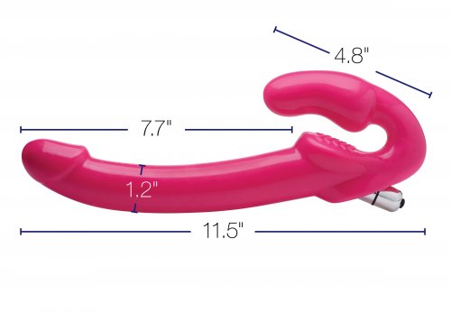 Dimensions: Penetrating Shaft Length 7.7in, Width1.2", Overall Length 11.5in, Vaginal Insertable Length 4.8in