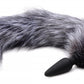 Close-up of the gray fox tail and anal plug combo.